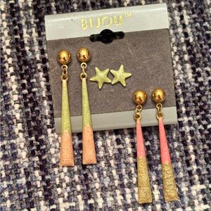 Bijou 1980’s Earring Set